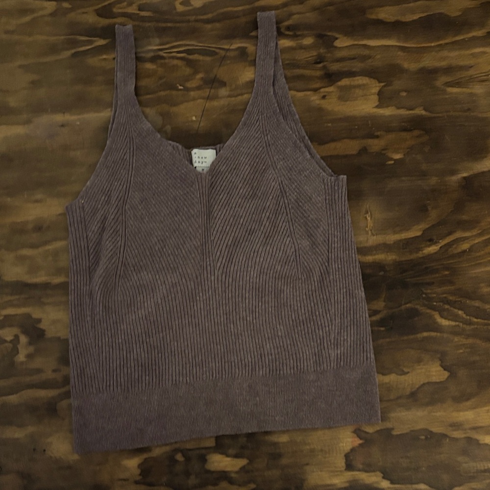 a new day Ribbed Knit Camisole - Purple